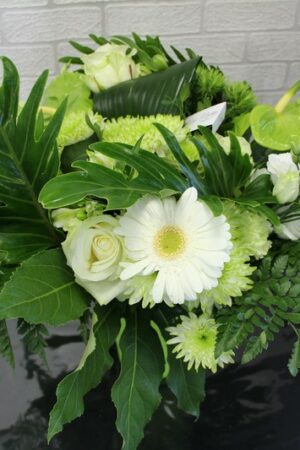 bouquet blanc et vert